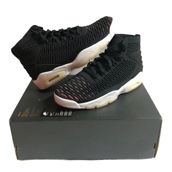 Jordan flyknit elevation 23 black university red outlet